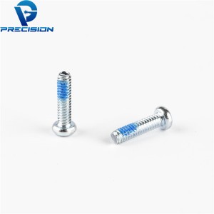 Custom m2.2 carbon steel cross drive zinc plated machine screw for electronic equipment