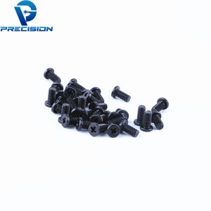 Carbon steel thin head black zinc plated m1 m2 m3 m4 m5 machine screw