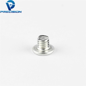 M1.6 Carbon steel thin head white zinc plated tiny screw