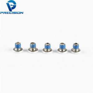 M2 M2.5 stainless steel thin head cross drive blue patch precision screw