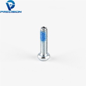 Custom m2.2 carbon steel cross drive zinc plated machine screw for electronic equipment