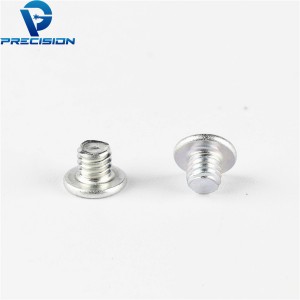 M1.6 Carbon steel thin head white zinc plated tiny screw