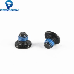 Custom or standard m2 carbon steel phillips drive black zinc coating precision screw