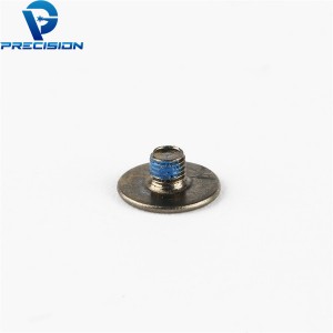 M1.2 Carbon steel thin head nickel plated computer hard disk screw