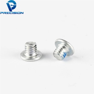 M1.6 Carbon steel thin head white zinc plated tiny screw